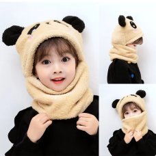 KIDS6246: Baby Super Soft Panda Snood Hat (3-12 Months)